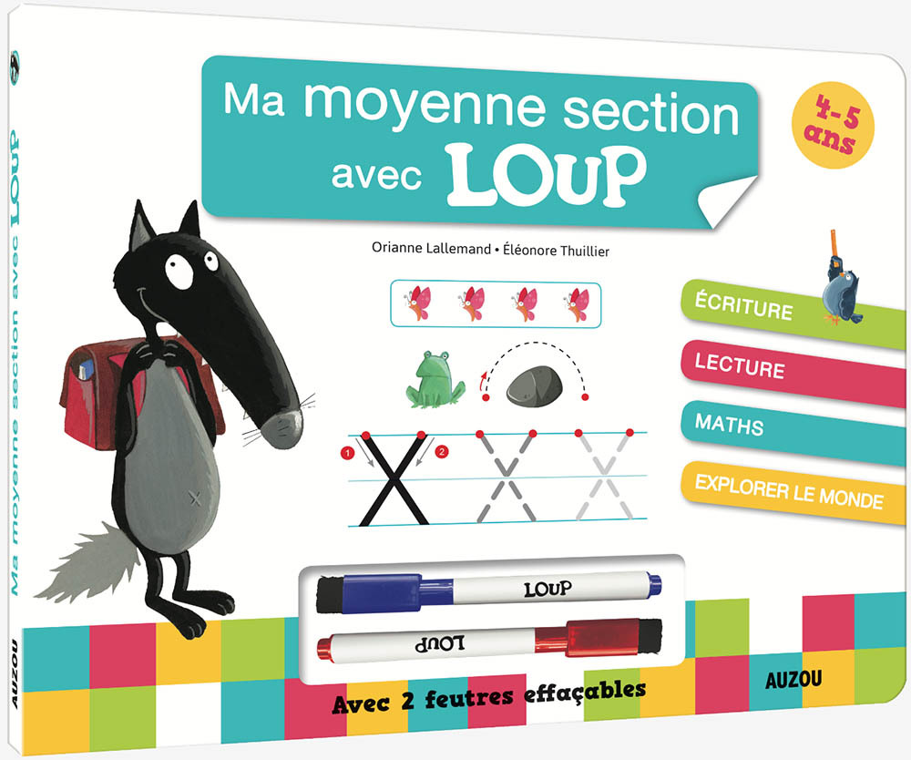 Mon livre ardoise Loup - Ma moyenne section