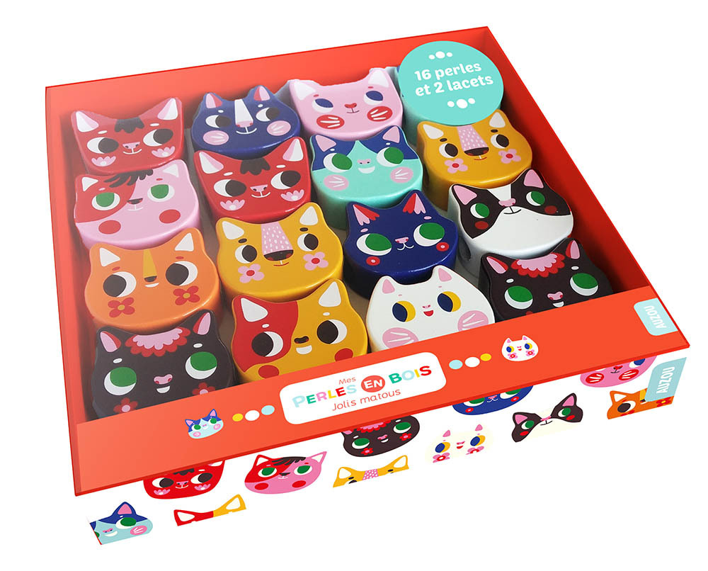 MES PERLES EN BOIS - JOLIS MATOUS