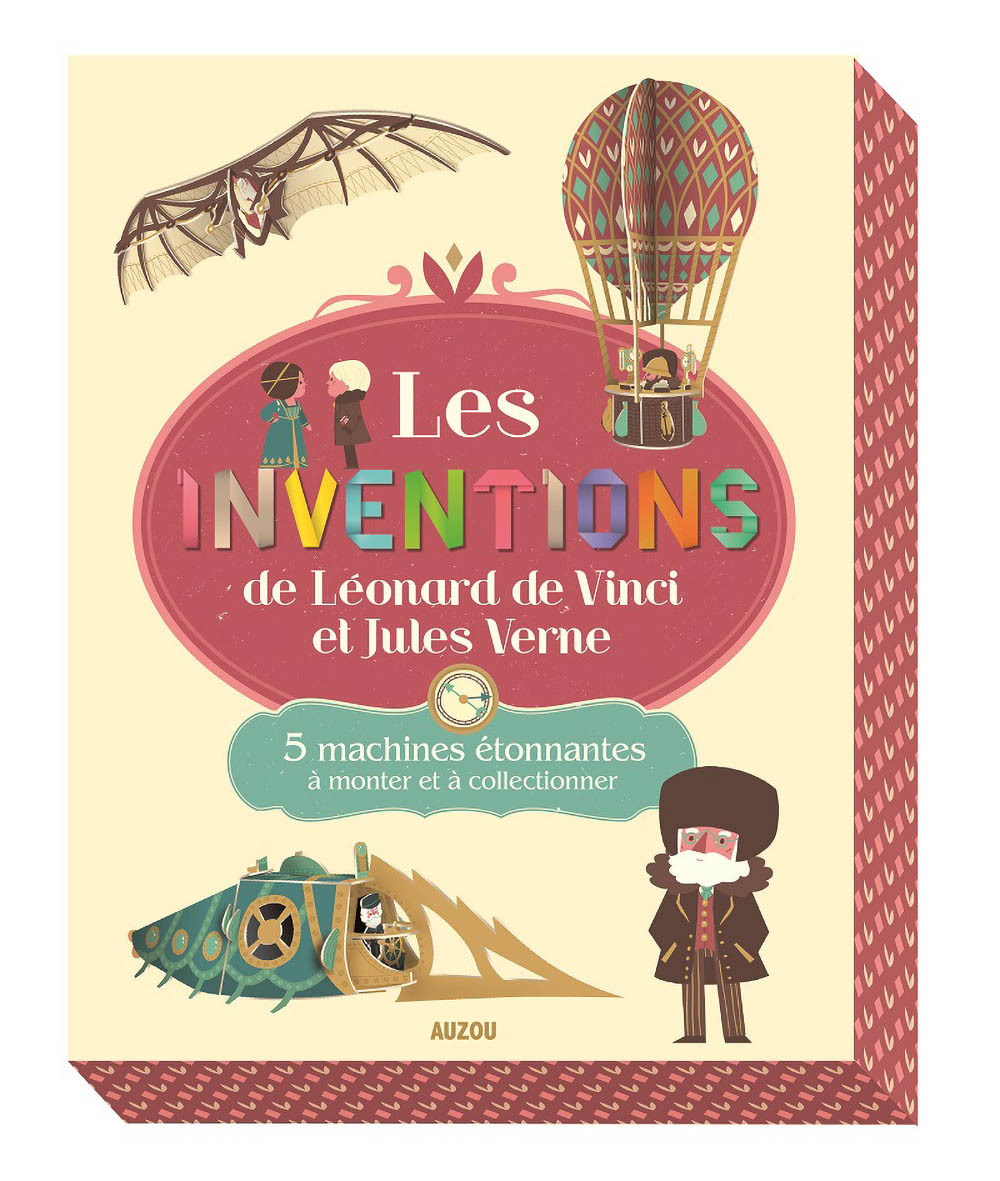 LES INVENTIONS DE LEONARD DE VINCI ET DE JULES VERNE. 5 MACHINES ETONNANTES A MO