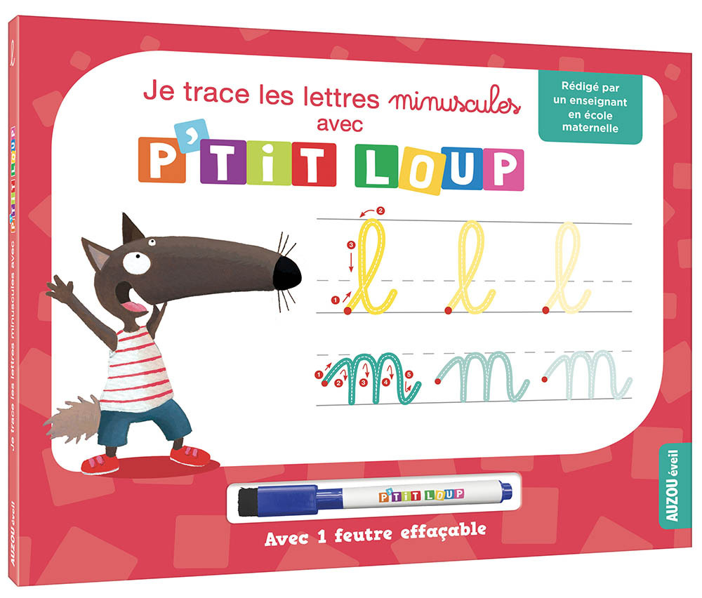 Mon livre ardoise p'tit loup - Je trace les lettres minuscules