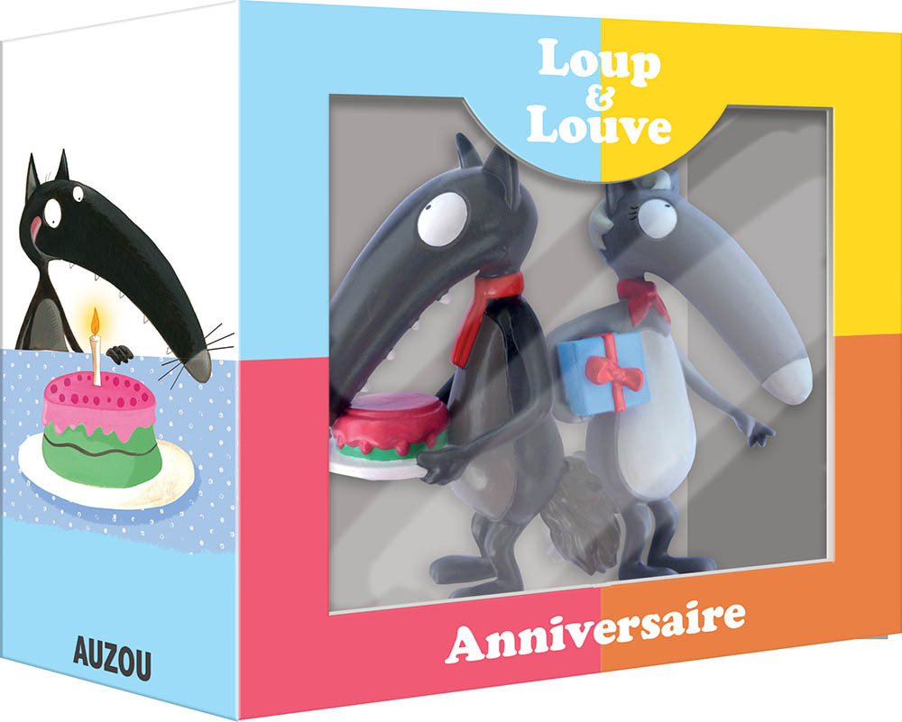 FIGURINES LOUP ET LOUVE - SPECIAL ANNIVERSAIRE