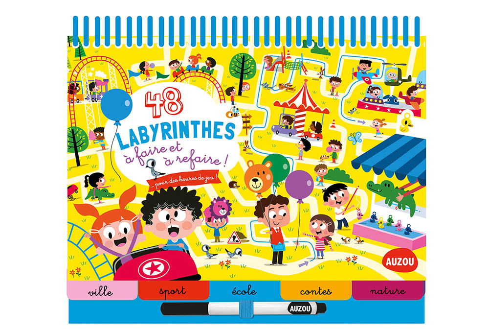 48 labyrinthes à faire et à refaire !