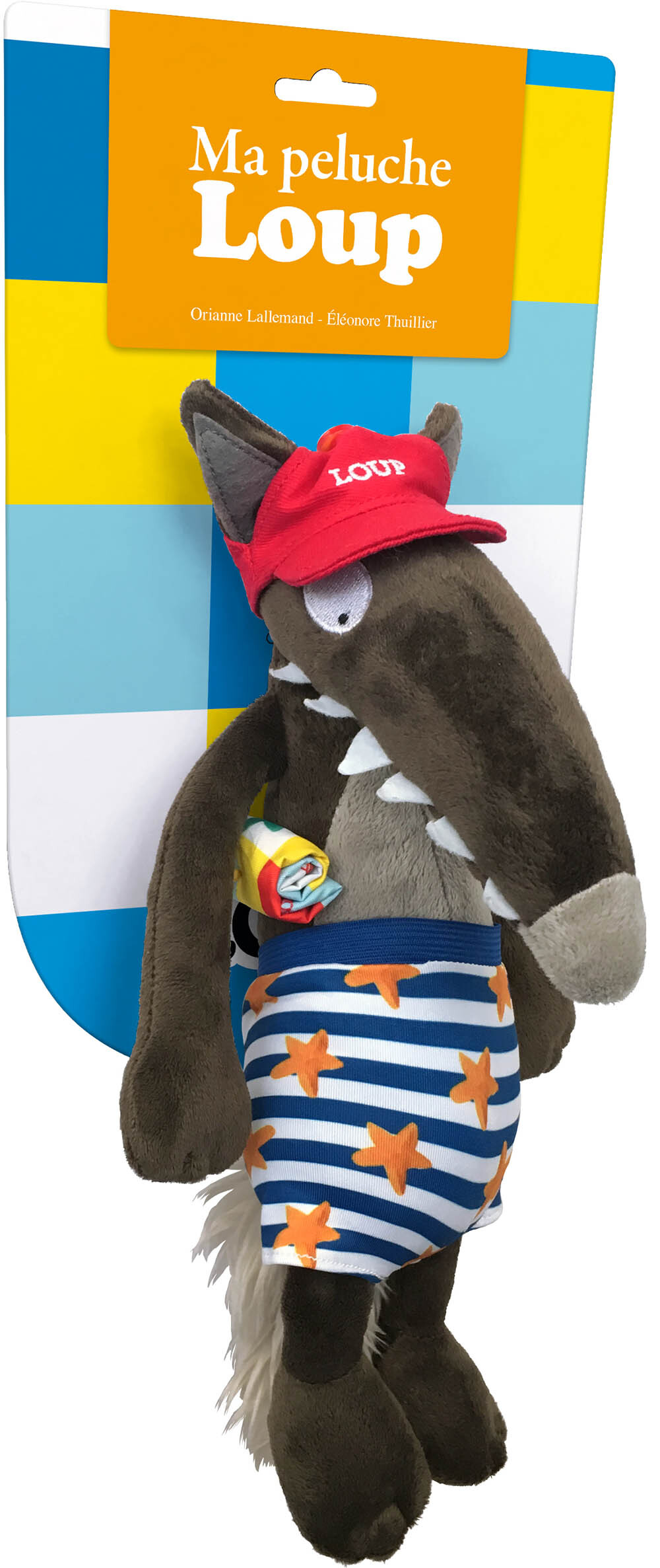 Ma peluche loup à la plage