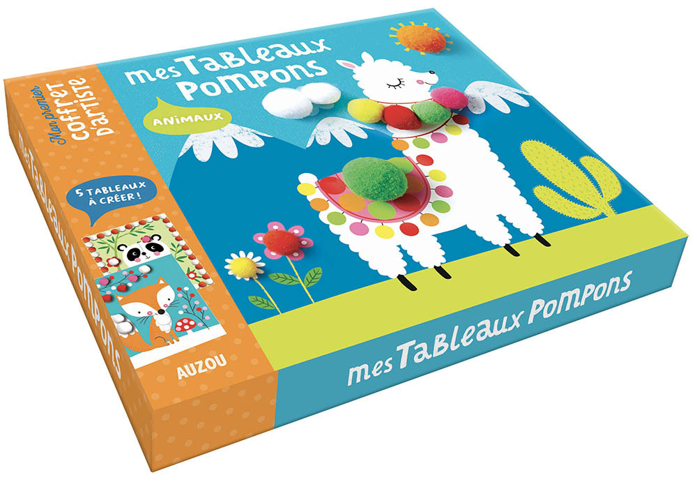 Mon coffret d'artiste - Mes tableaux pompons animaux