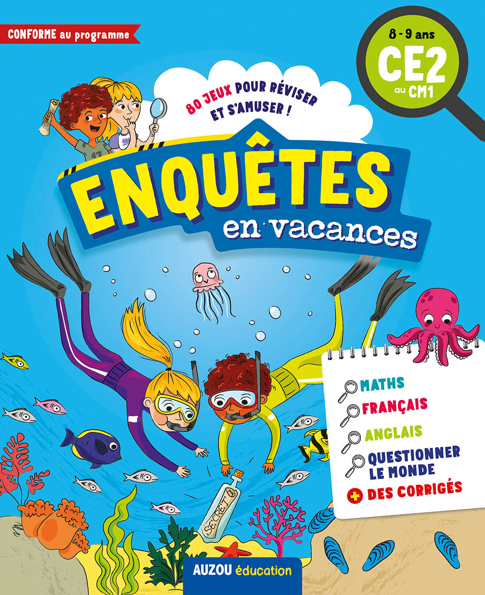 Enquêtes en vacances du CE2 au CM1