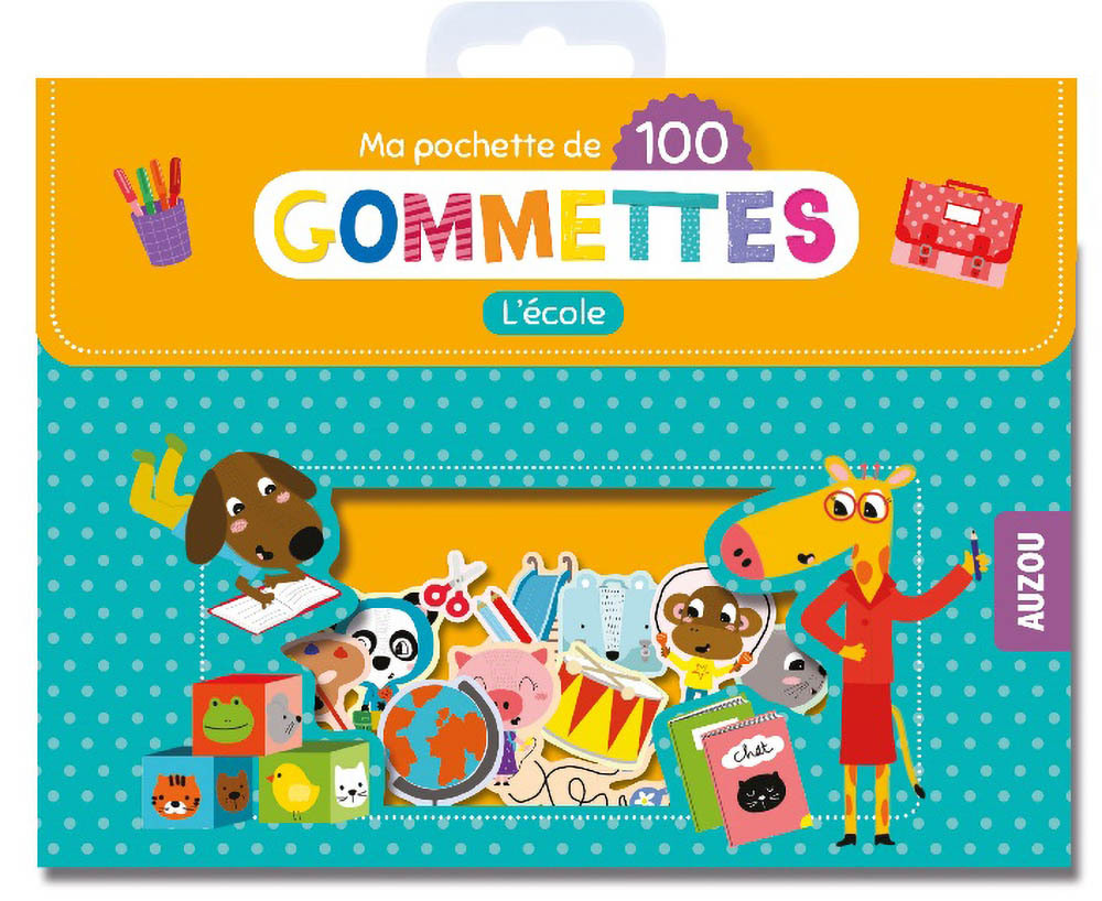Ma pochette de 100 gommettes - L'école