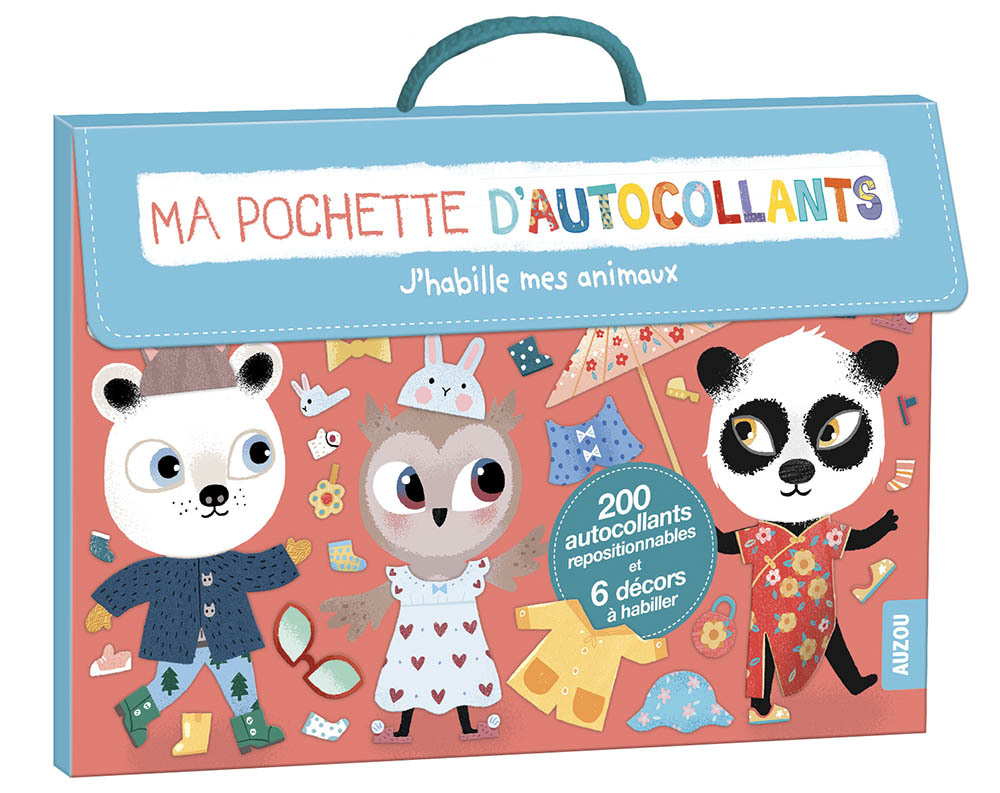 MA POCHETTE D'AUTOCOLLANTS - J'HABILLE MES ANIMAUX (COLL. MA POCHETTE D'ARTISTE)
