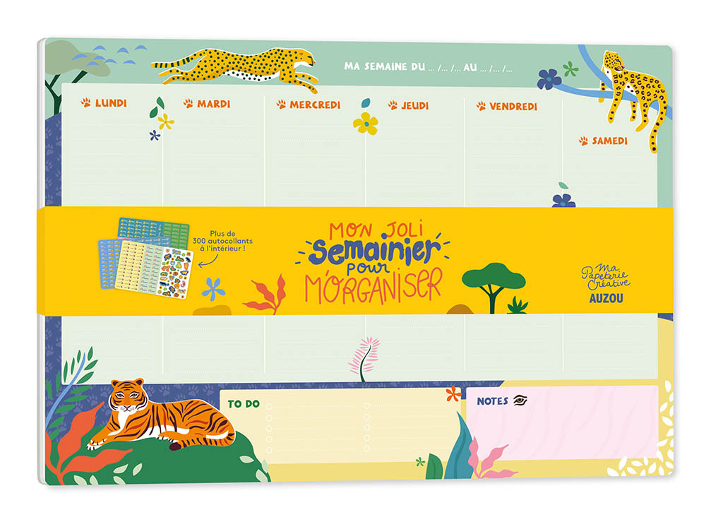 Ma papeterie créative - Mon joli semainier pour m'organiser