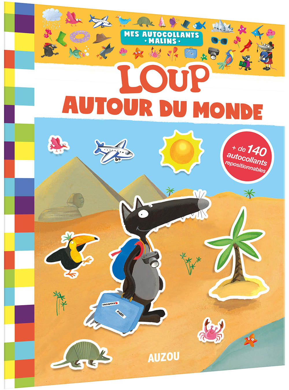 Mes autocollants malin - Loup autour du monde