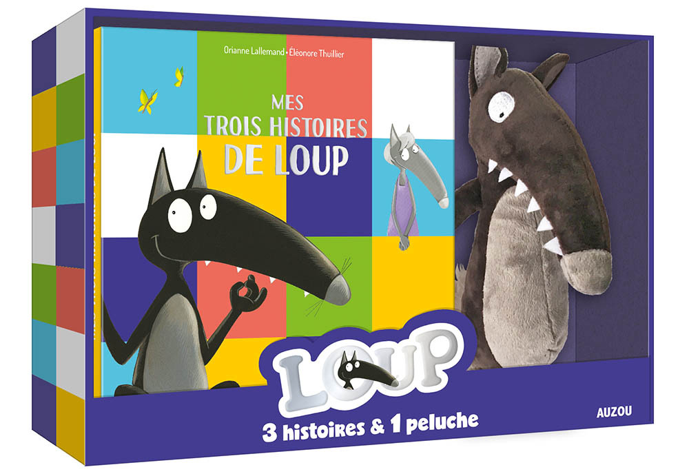 Coffret Loup peluche + recueil