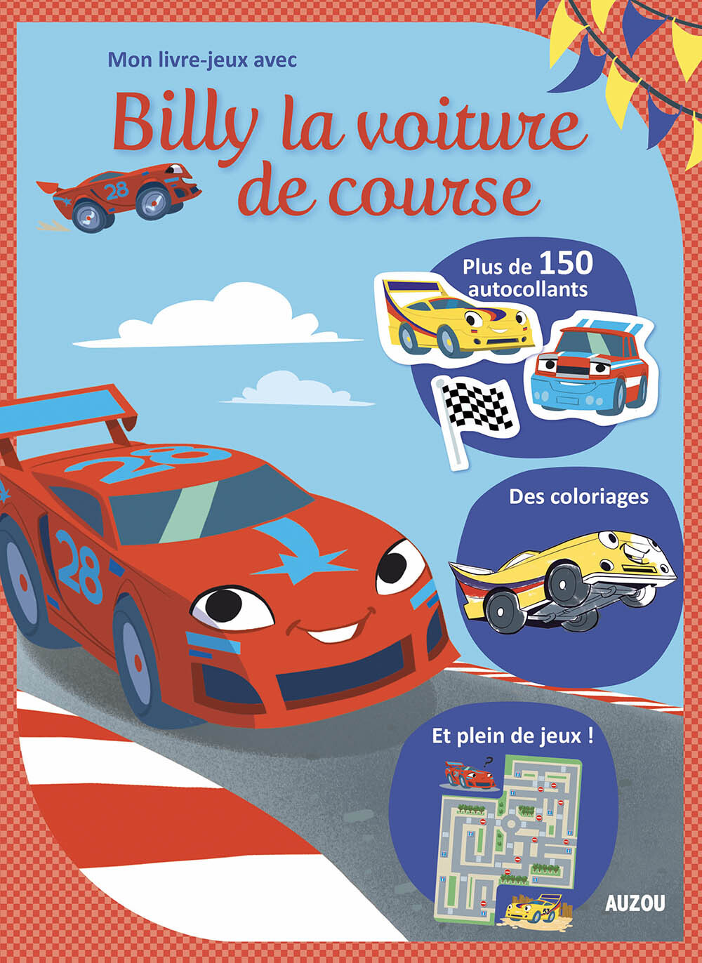 MON LIVRE-JEUX AVEC BILLY LA VOITURE DE COURSE