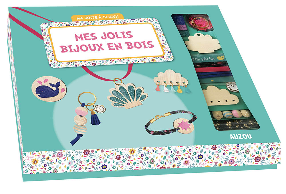 Coffret ma boîte à bijoux - Mes jolis bijous en bois