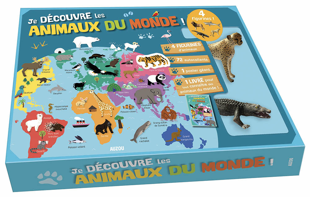 JE DÉCOUVRE LES ANIMAUX DU MONDE (4 FIGURINES)