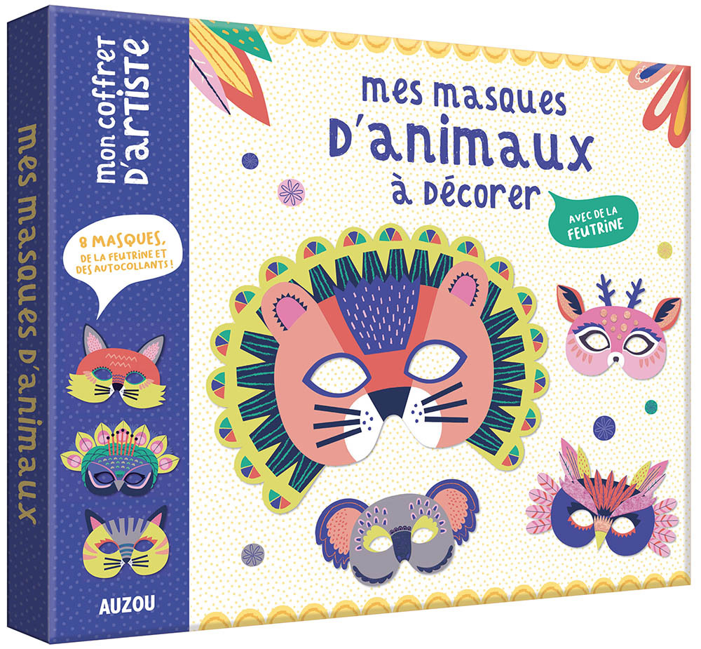 Mon coffret d'artiste - Mes masques d'animaux à décorer