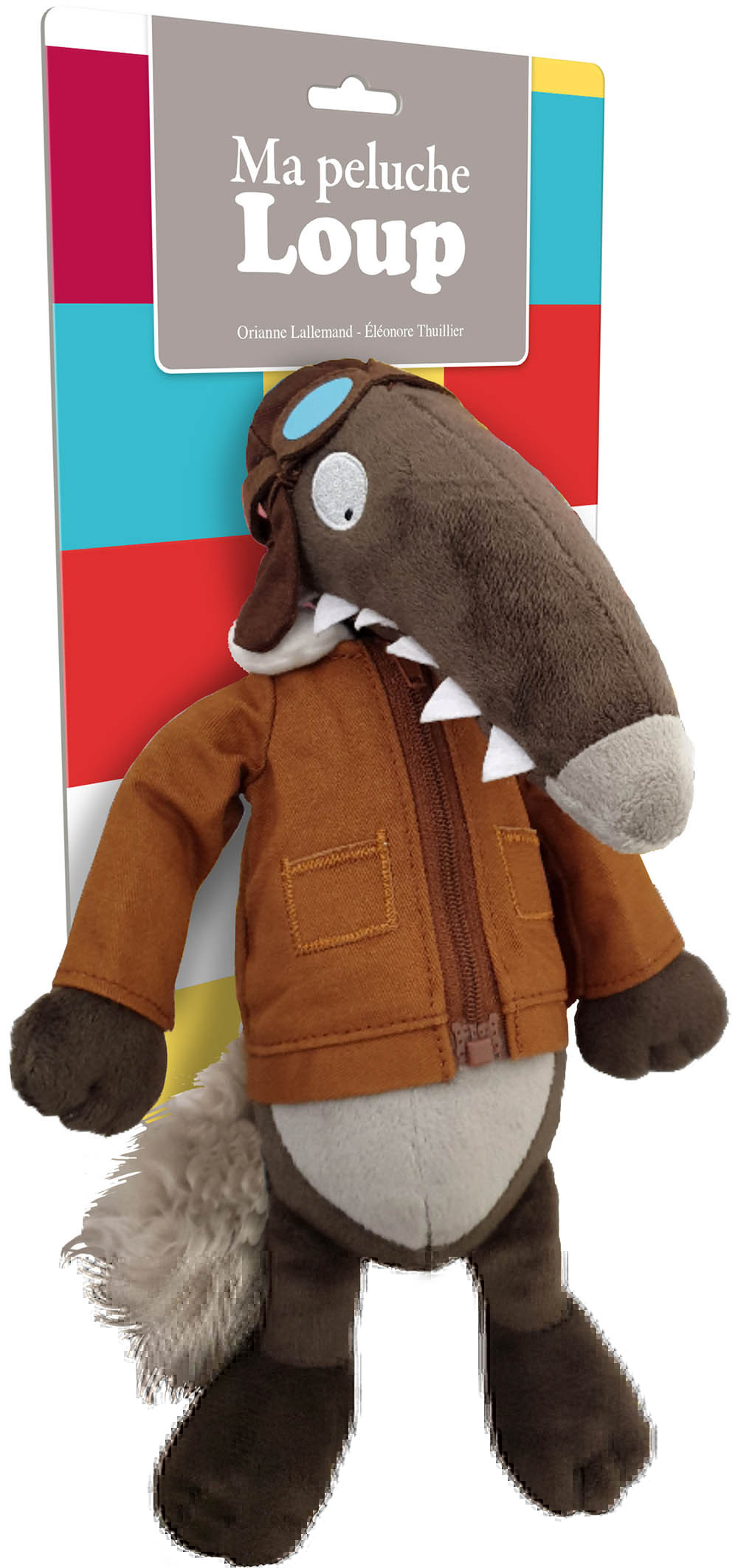 Ma peluche Loup aviateur