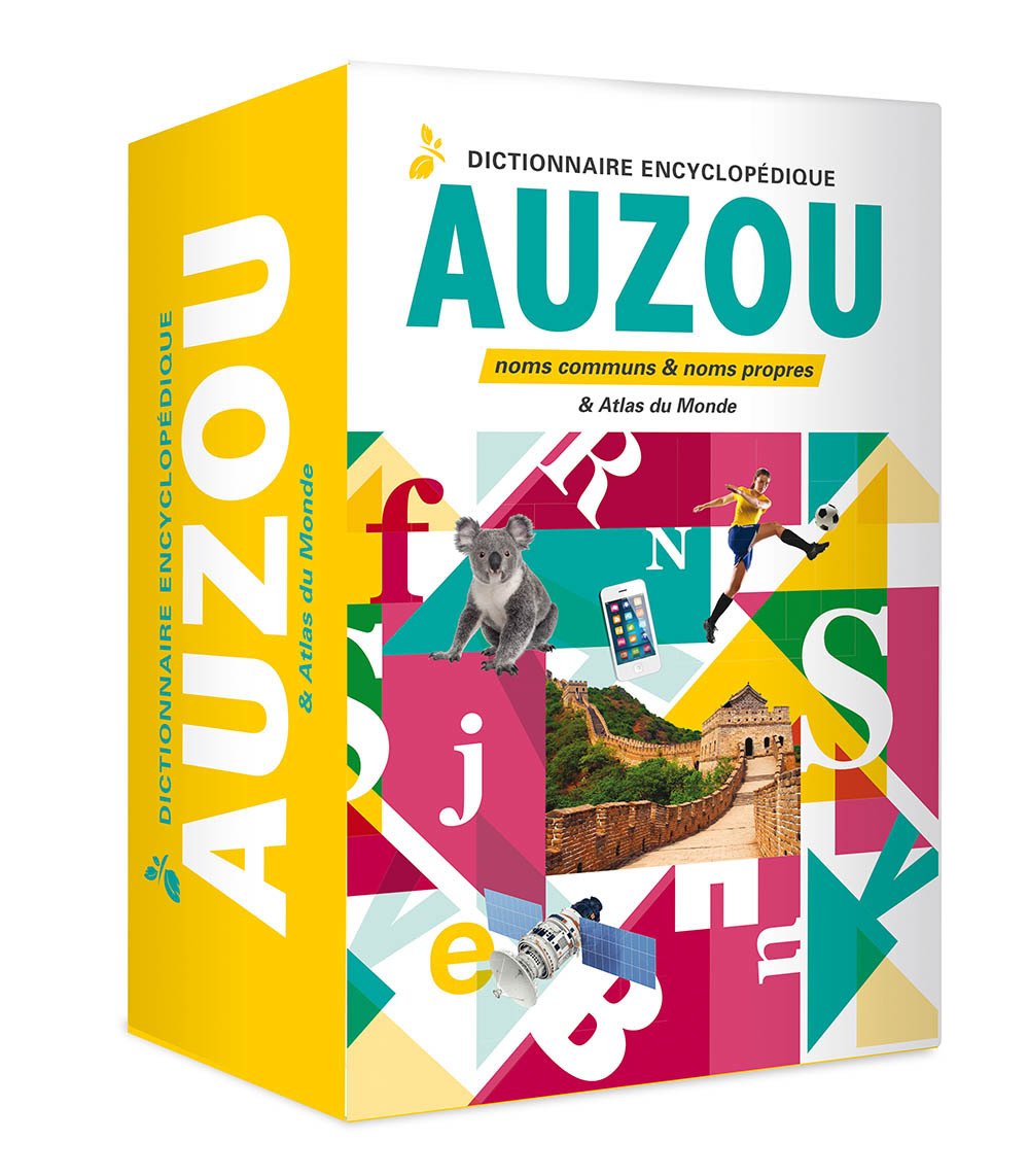 Coffret Dictionnaire encyclopédique Auzou et Atlas du monde - Ed. 2020