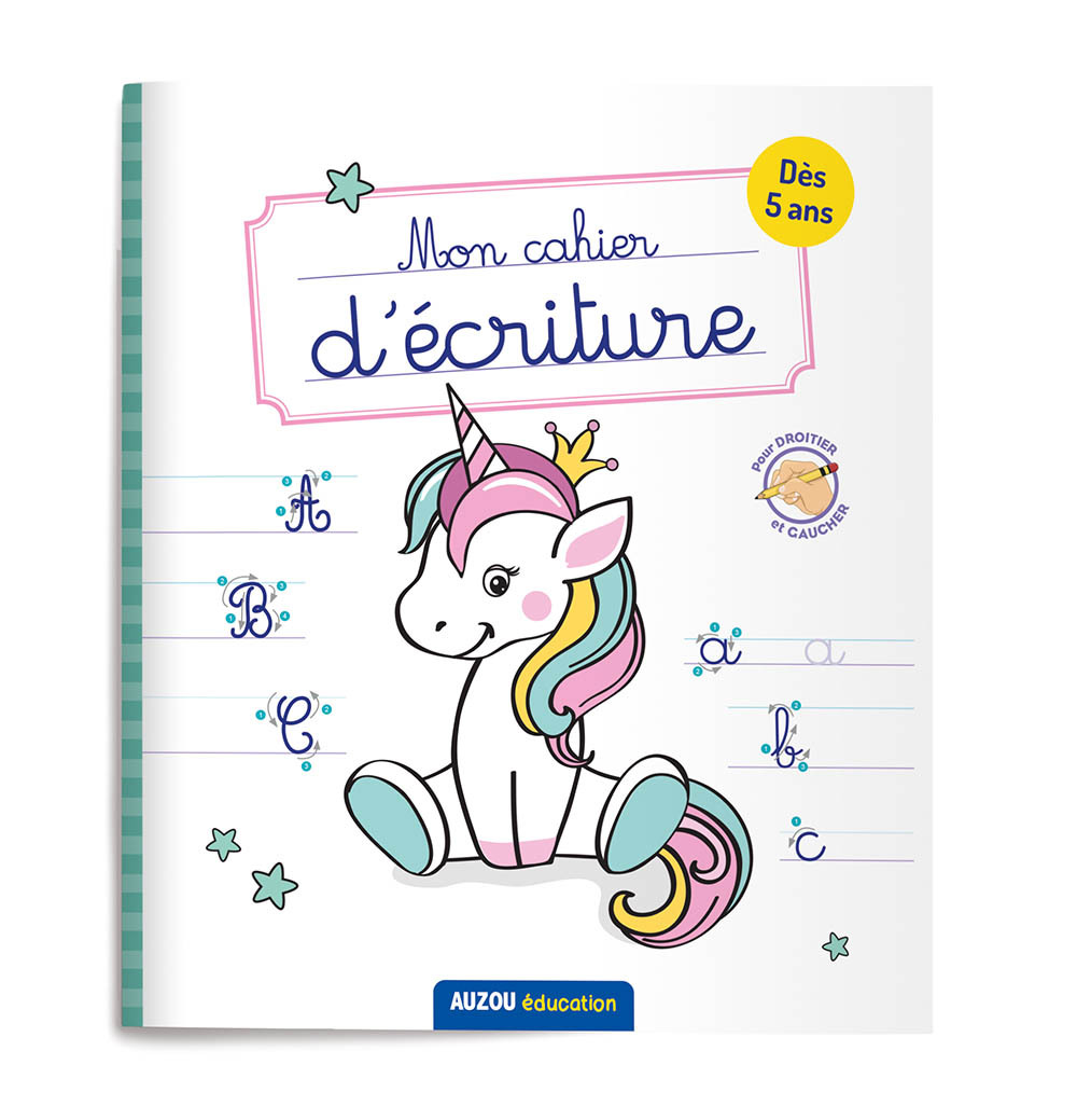 Mon cahier d'écriture - Licornes