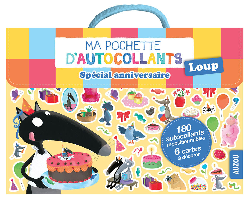 Ma pochette d'autocollants Loup Spécial anniversaire