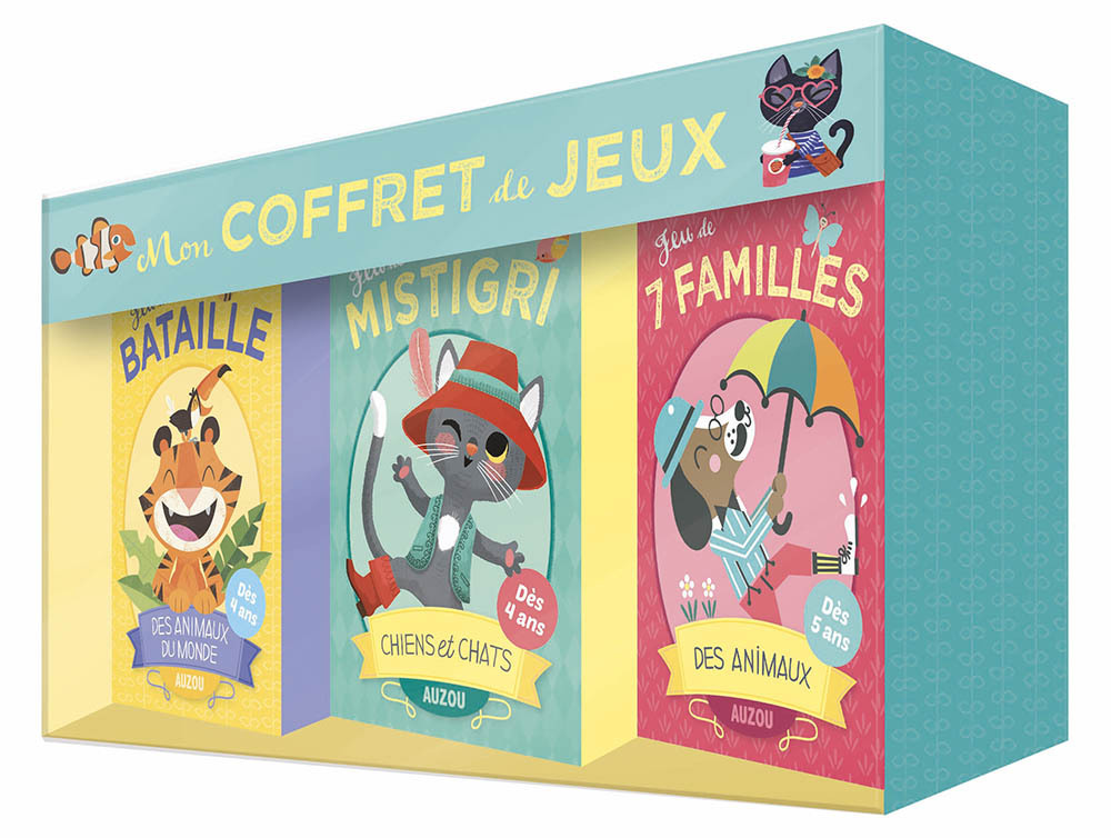Coffret de 3 jeux de cartes