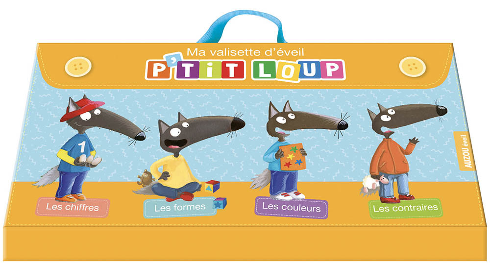 Ma valisette d'éveil p'tit loup - formes, couleurs, chiffres, contraires