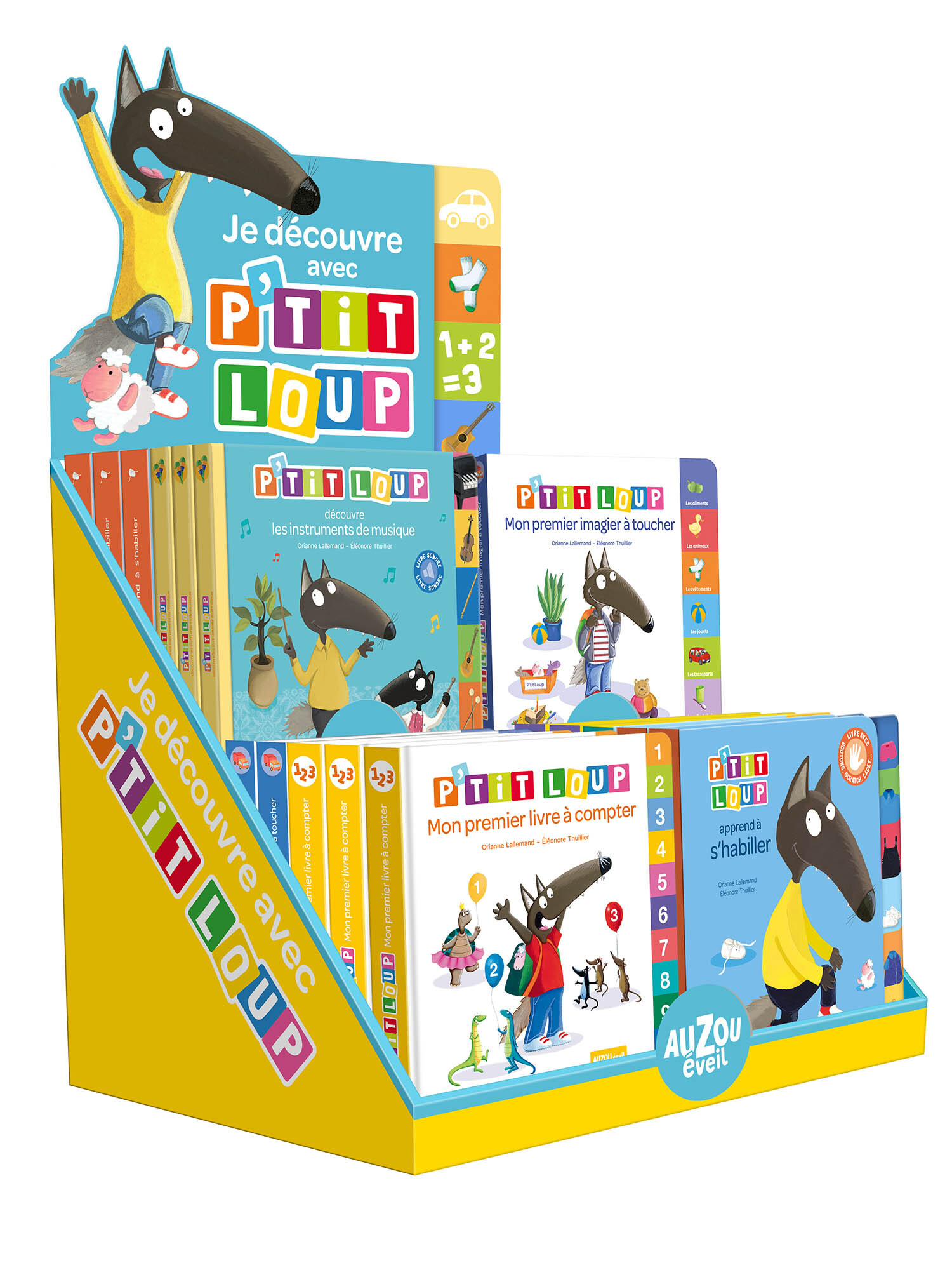 PLV PLEINE DE TABLE - JE DÉCOUVRE AVEC P'TIT LOUP - 20 VOL