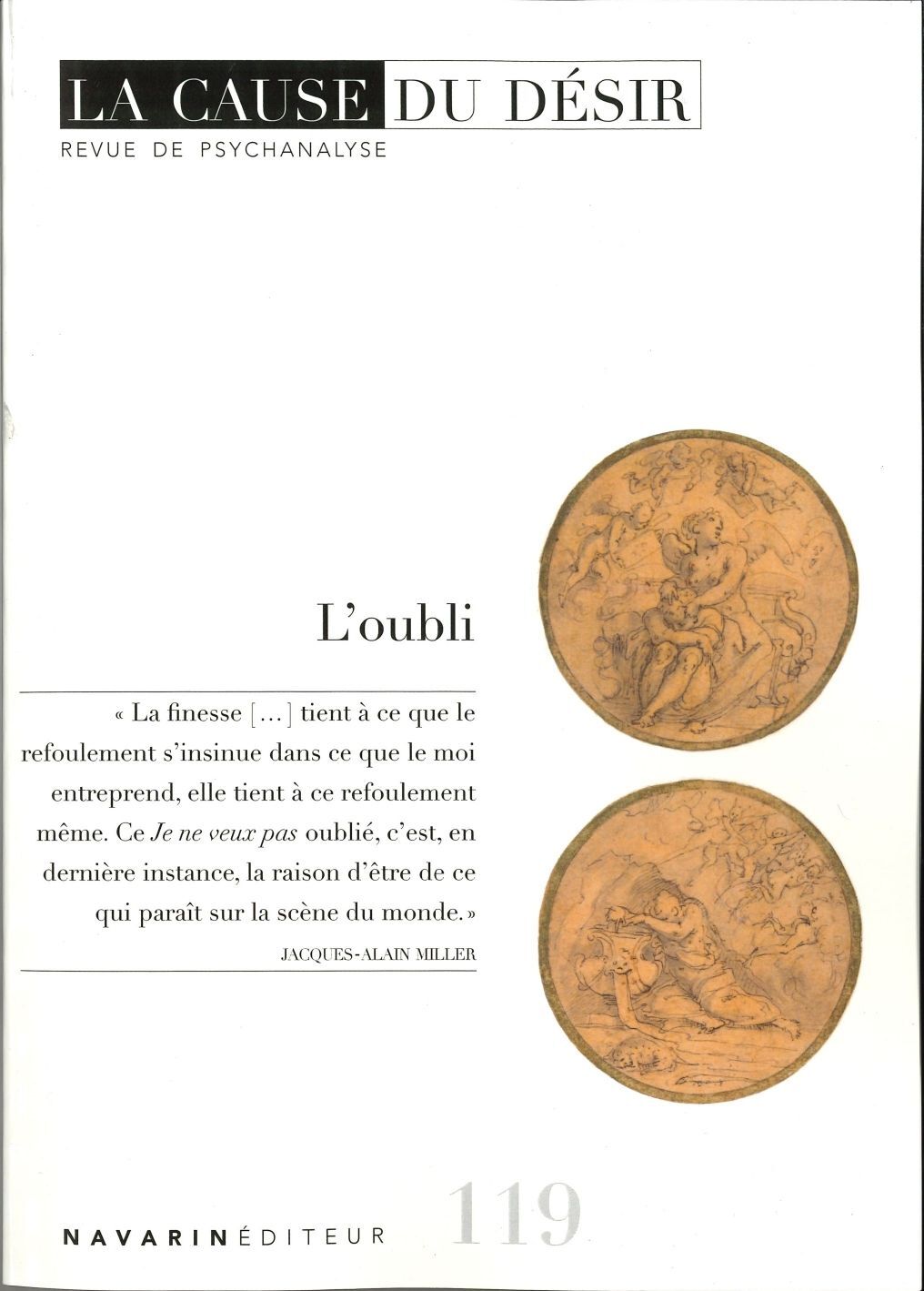La Cause du désir n°119 : L'oubli - Mai 2025