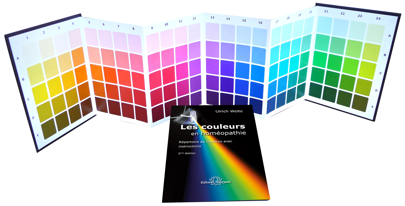 Les couleurs en homéopathie - Répertoire de couleurs avec instructions + Nuancier