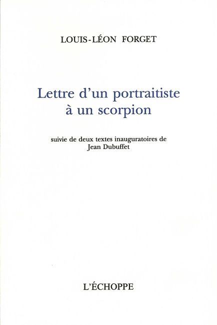 Lettre d'un Portraitiste