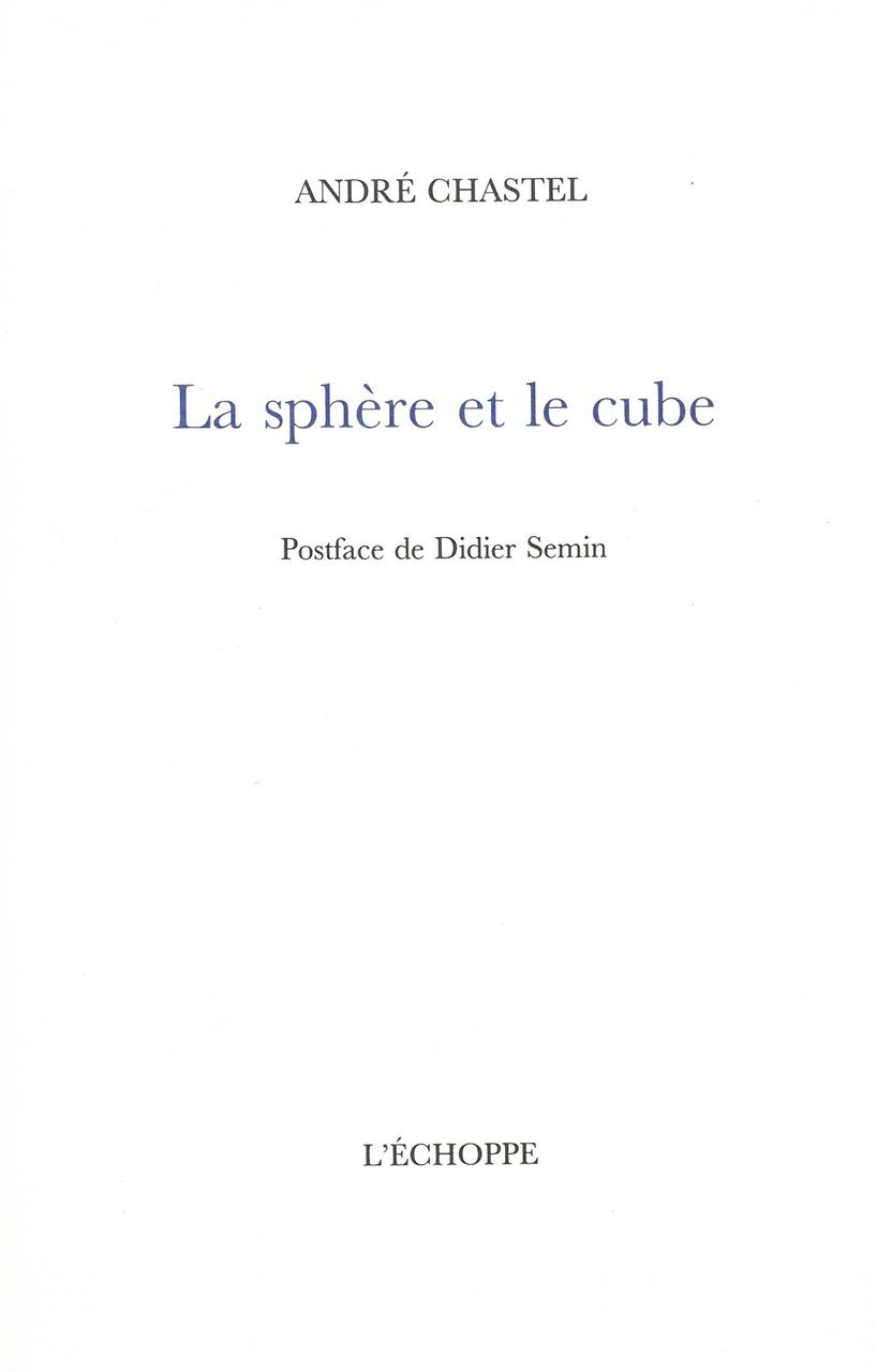 La Sphere et le Cube