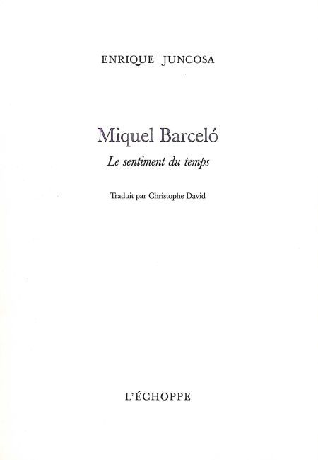 Miquel Barcelo le Sentiment du Temps