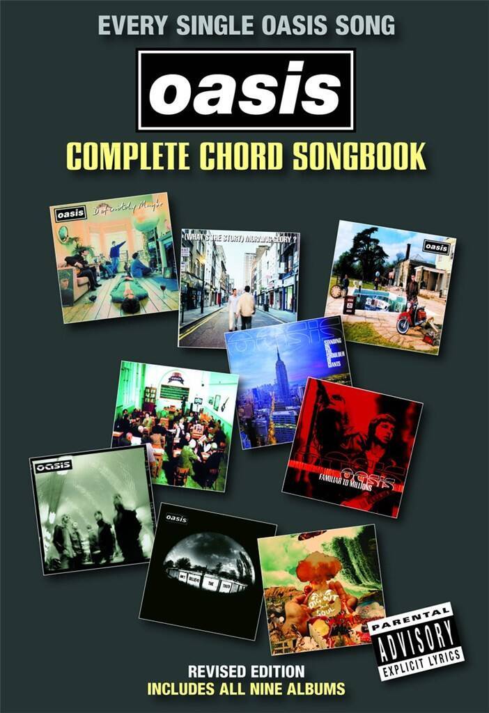 OASIS : COMPLETE CHORD SONGBOOK - GUITARE & CHANT - 132 CHANSONS
