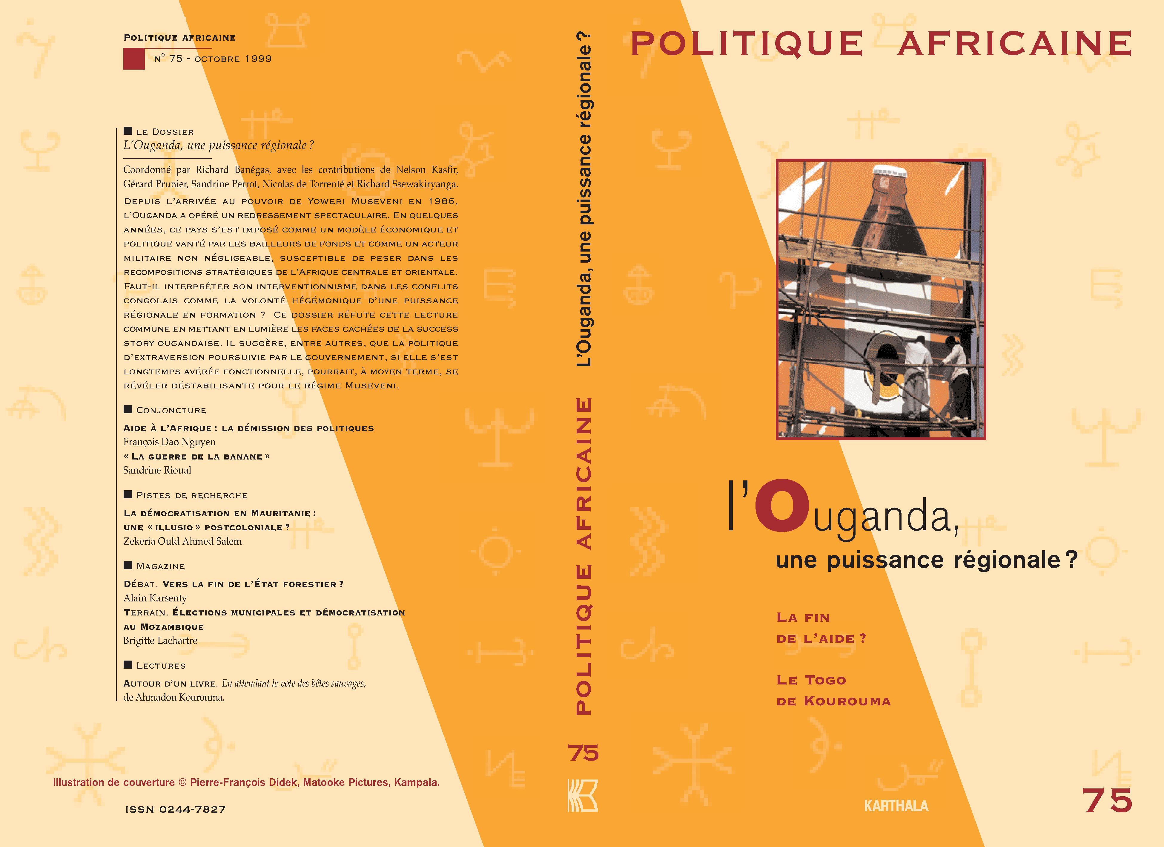 POLITIQUE AFRICAINE N-075, OUGANDA, UNE PUISSANCE REGIONALE?