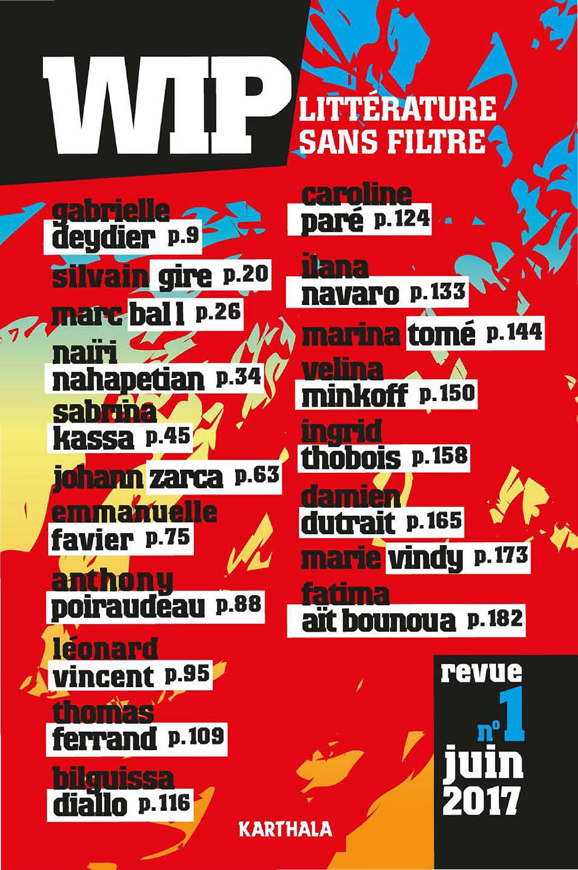 WIP, LITTERATURE SANS FILTRE N-01