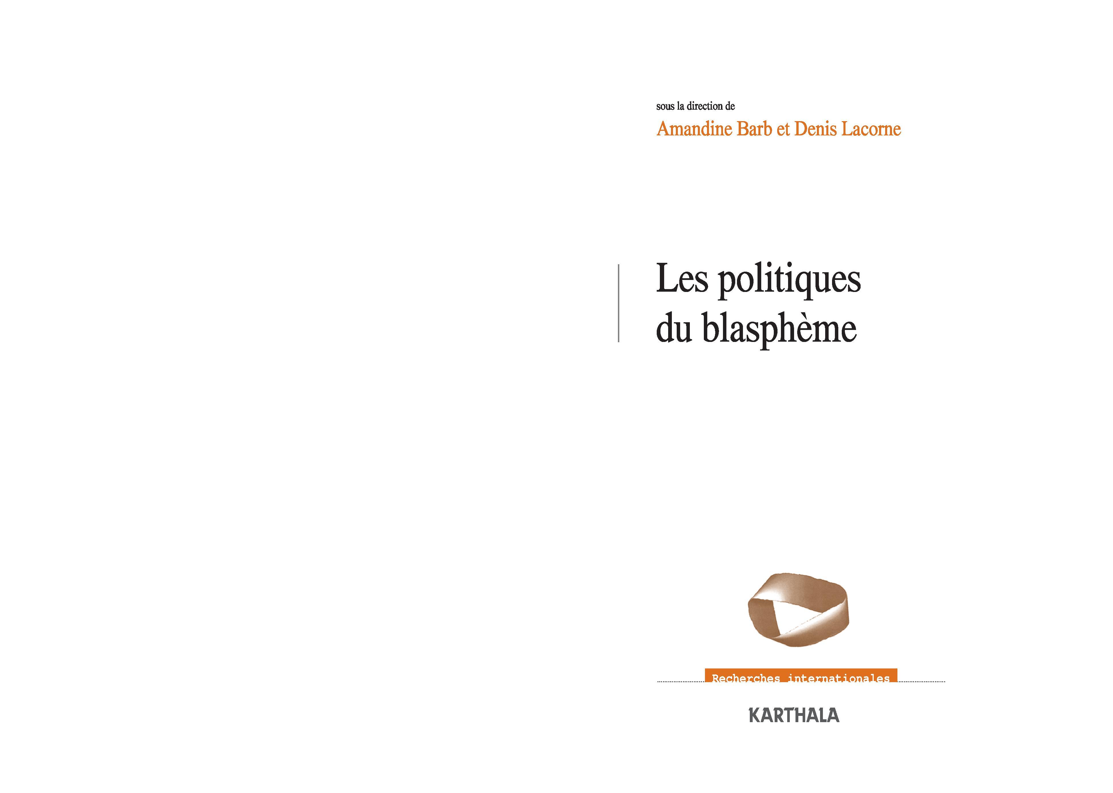 Les politiques du blasphème