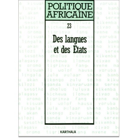 POLITIQUE AFRICAINE N-023-DES LANGUES ET DES ETATS