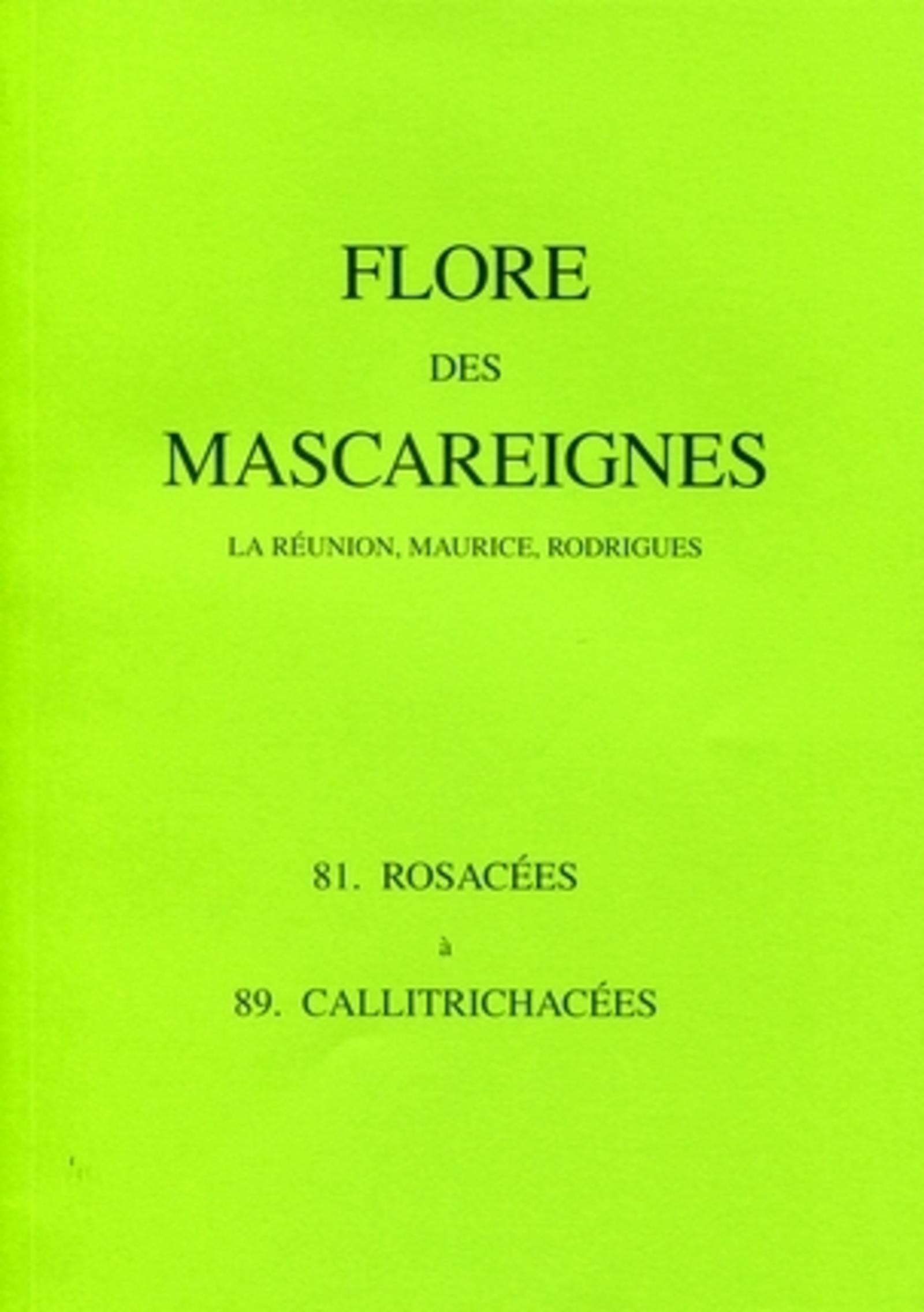 Flore des Mascareignes - 81 à 89