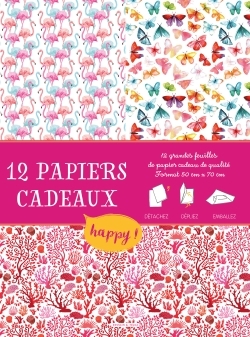 Papiers cadeaux créatifs Happy