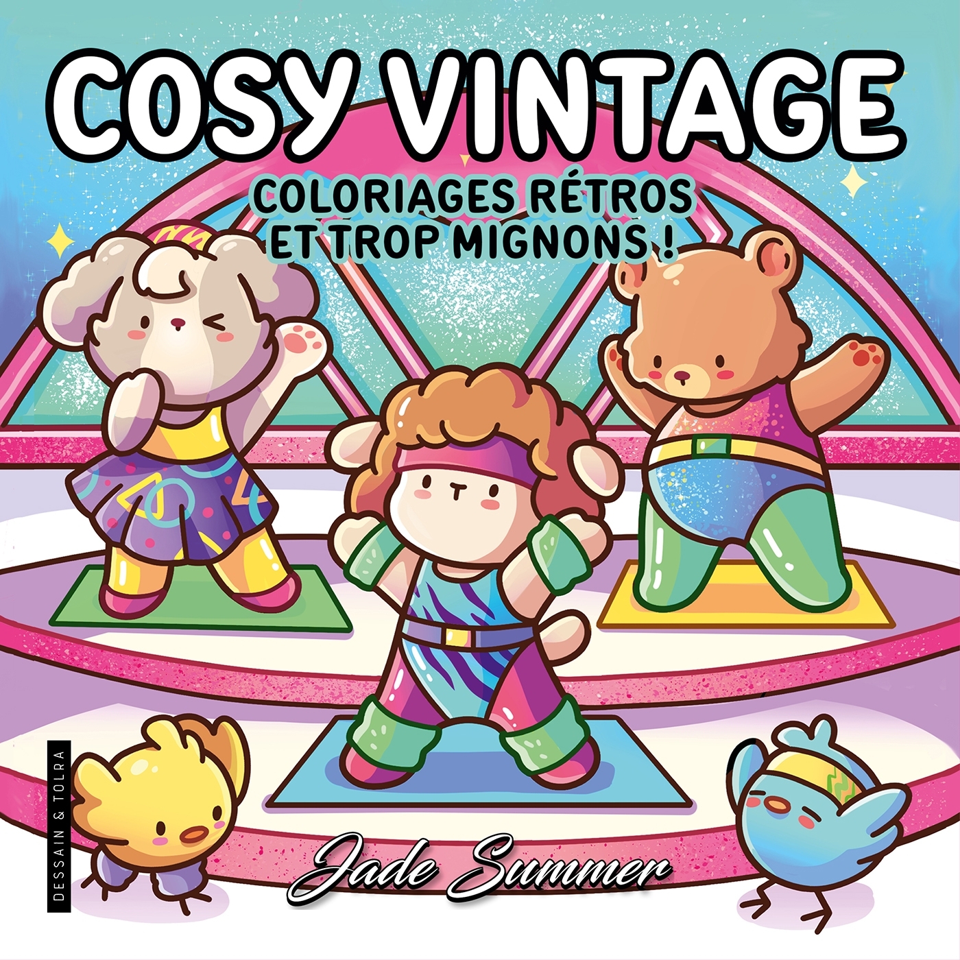 Cosy Vintage - Jade Summer - Coloriages rétros et mignons pour adultes pour se détendre - Cosy colo
