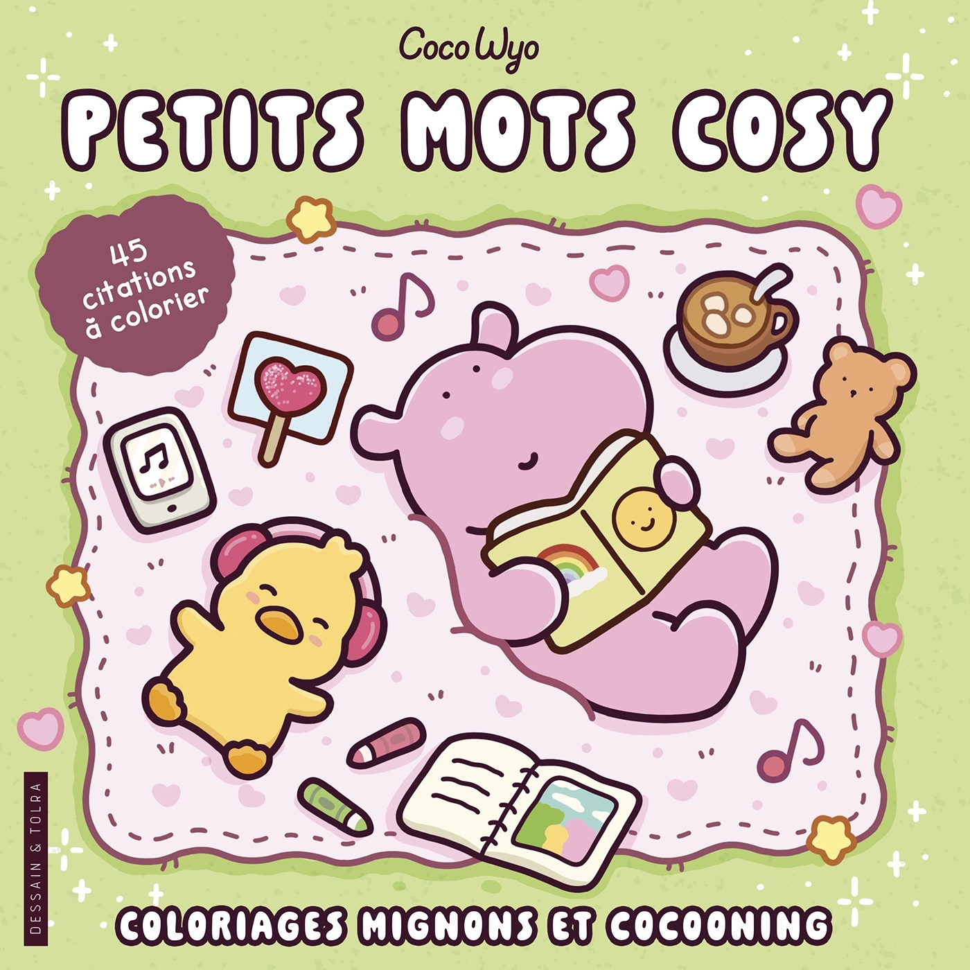 Petits mots cosy - Coco Wyo - Coloriages mignons et cocooning - Cosy colo