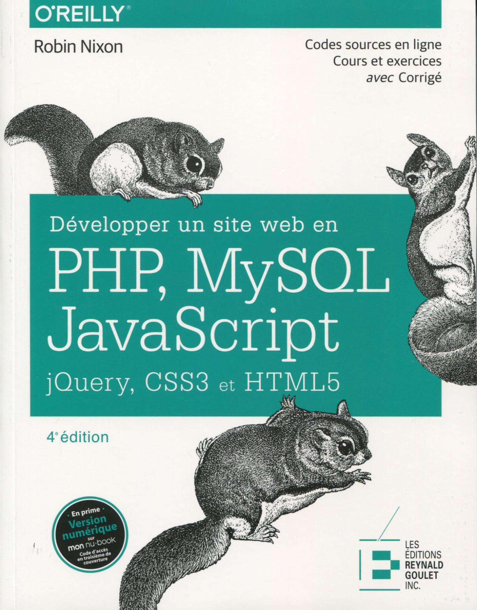DEVELOPPER UN SITE WEB EN PHP MYSQL ET JAVASCRIPT JQUERY CSS3 ET HTML5