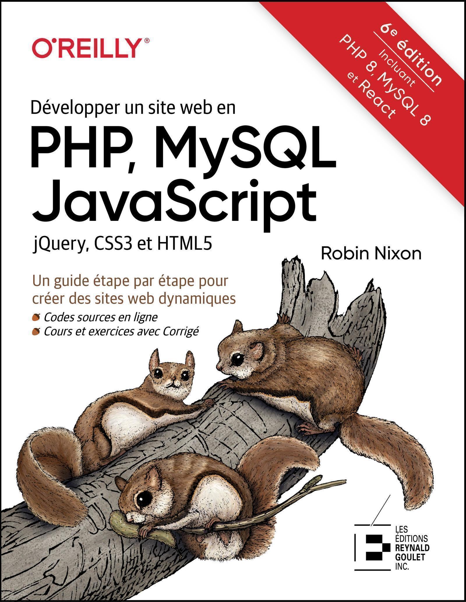 Développer un site web en PHP, MySQL JavaScript jQuery, CSS3 et HTML5