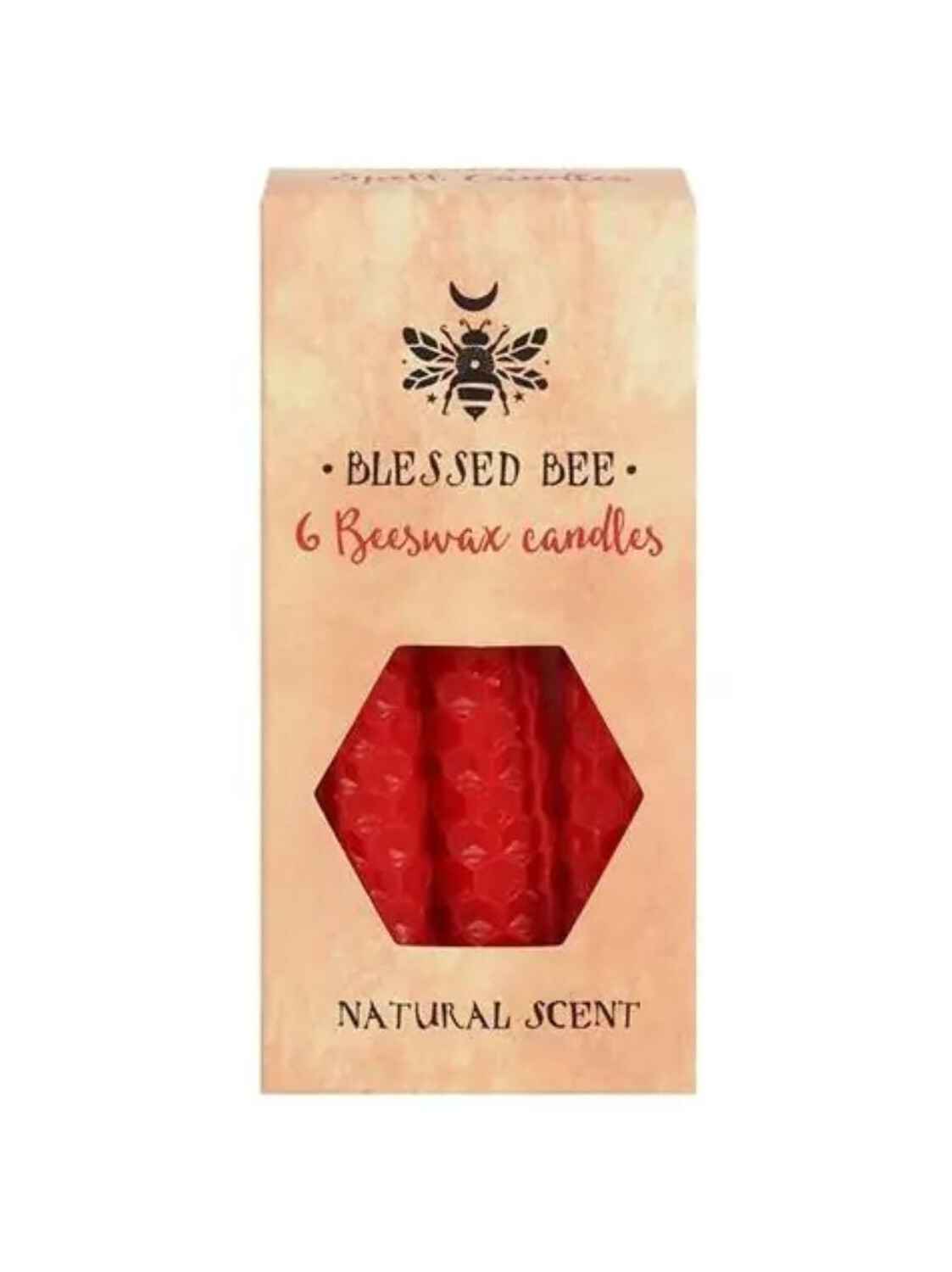 Bougies à rituel en Cire d'Abeille - Rouge