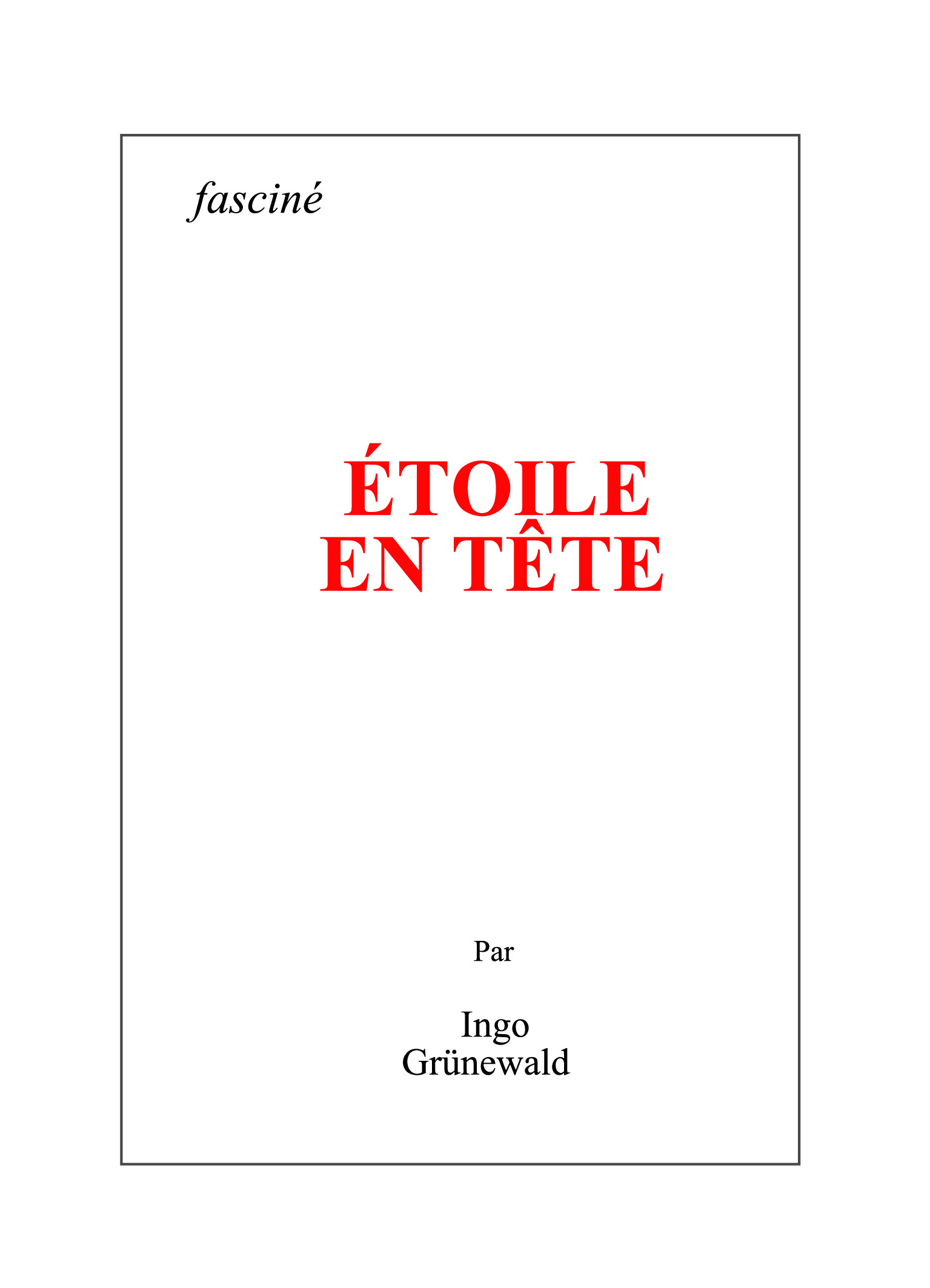 Étoile en tête