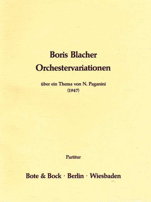 Variations on a Theme by N. Paganini