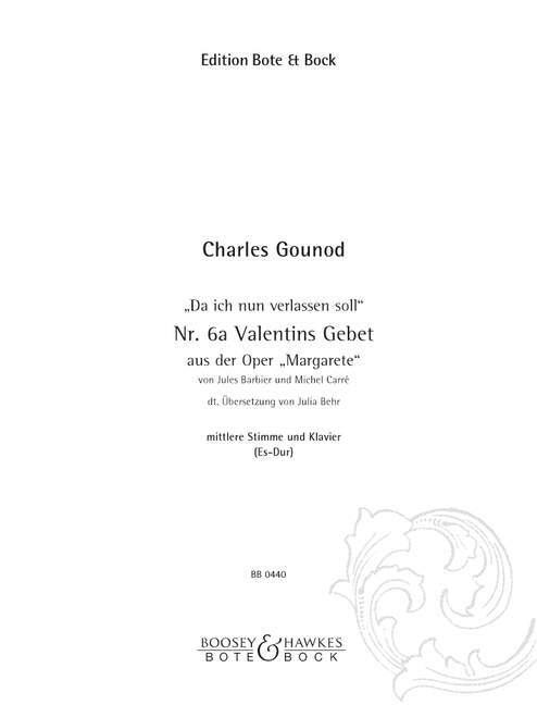 Valentins Gebet Es-Dur