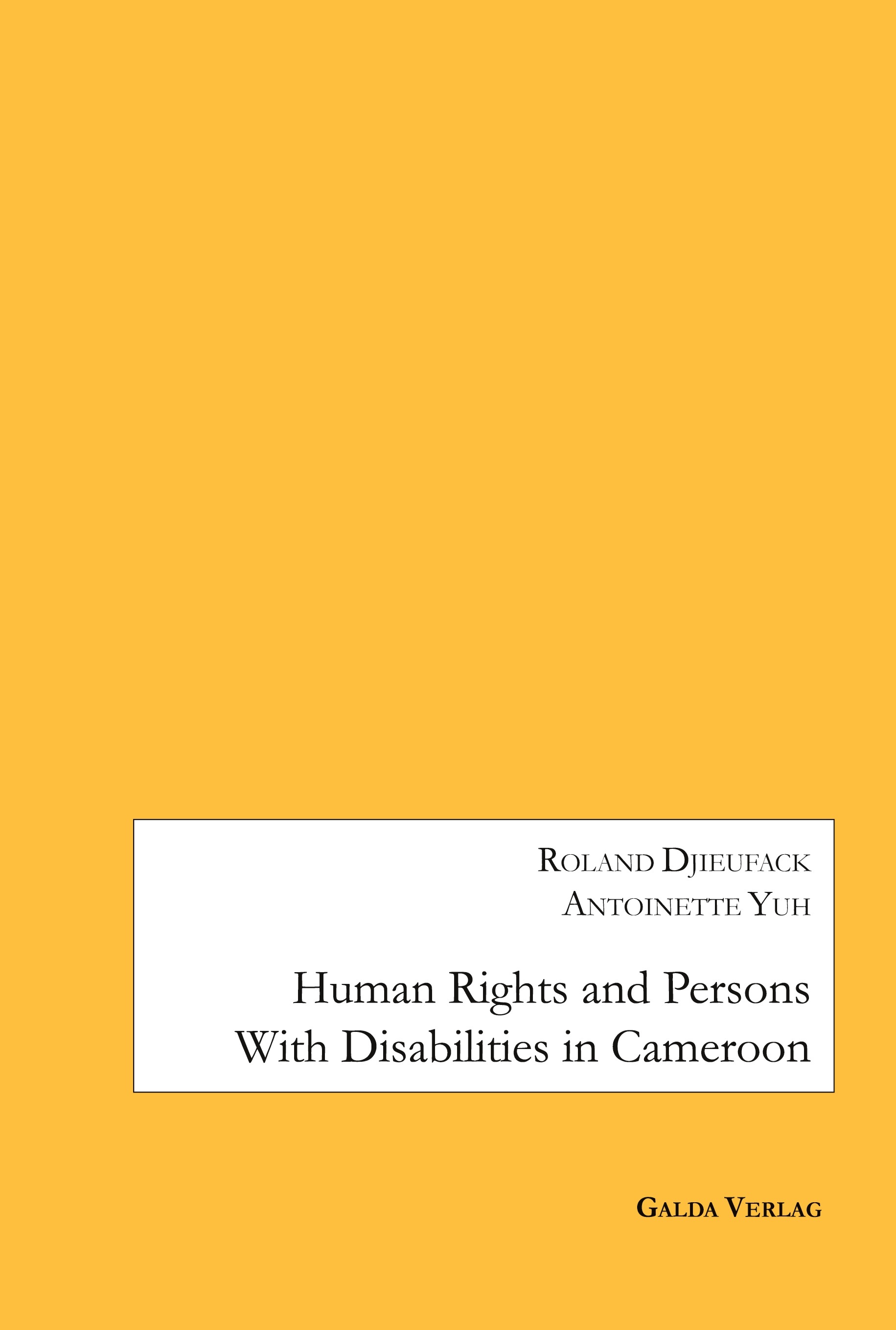 Human Rights and Persons with Disabilities in Cameroon
