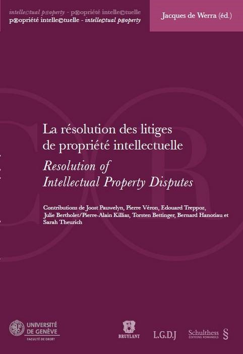 la résolution des litiges de propriété intellectuelle