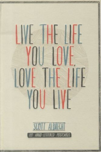 Live the Life You Love Postcard Box
