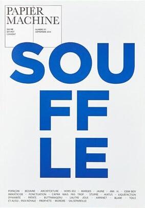 Papier machine, n°1. Souffle