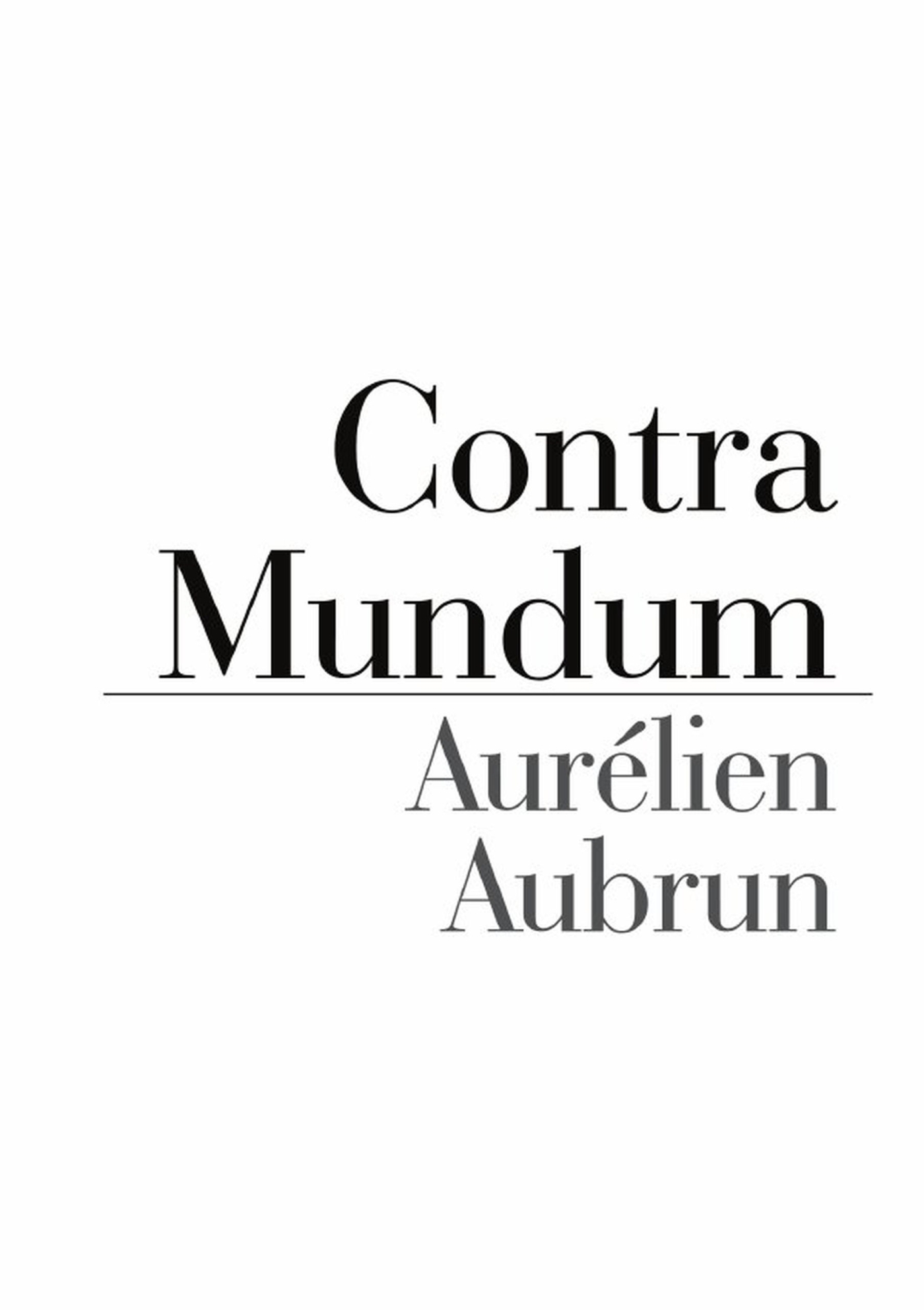Contra Mundum